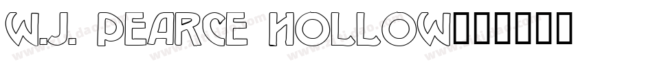 W.J. Pearce hollow字体转换